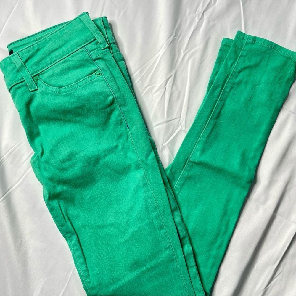 Vintage Guess green denim skinny jeans